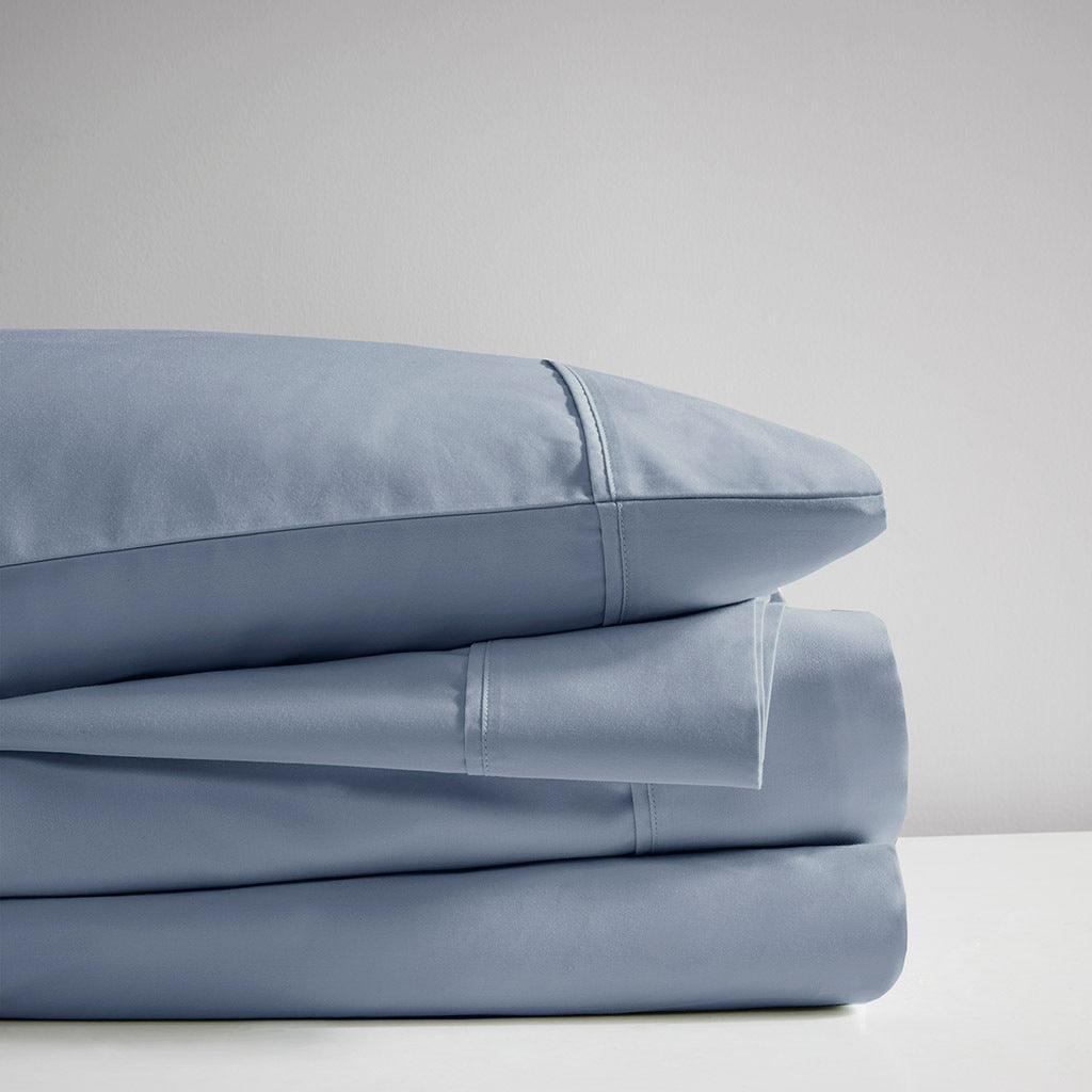 525 Thread Count Full Sheet Set Blue Olliix.com