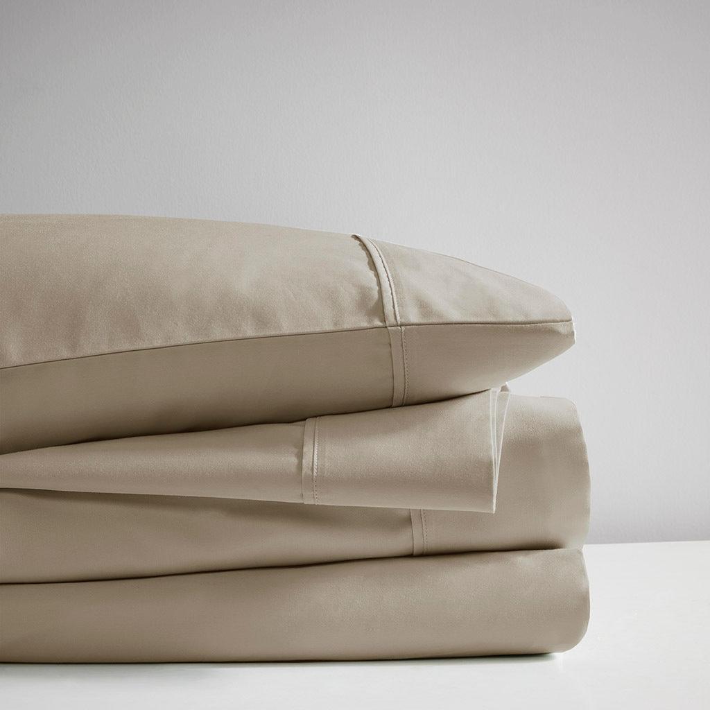 525 Thread Count Full Sheet Set Khaki Olliix.com