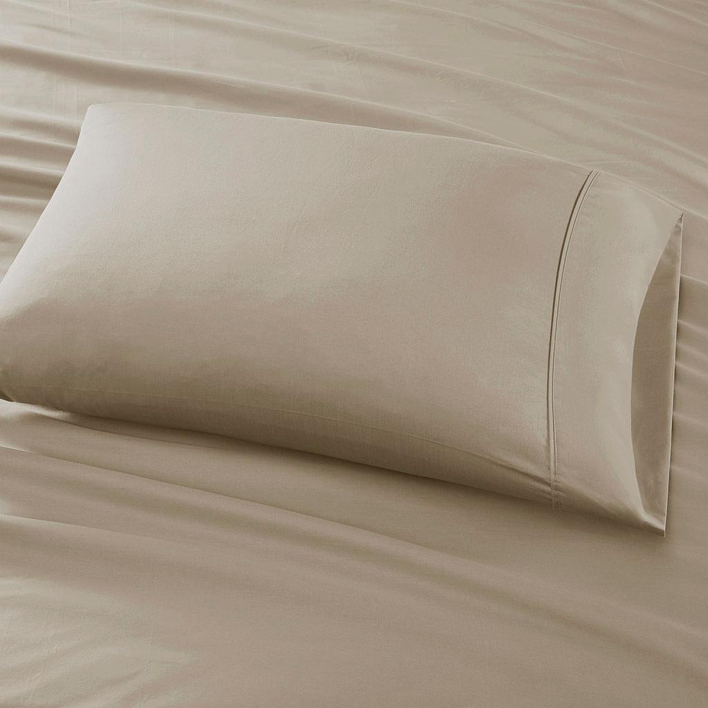 525 Thread Count Full Sheet Set Khaki Olliix.com