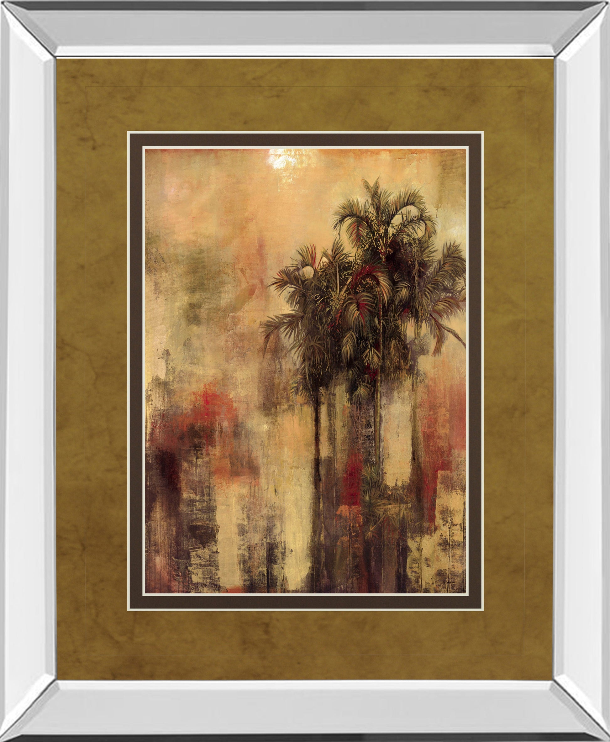 Tuscadero Il By Douglas - Mirror Framed Print Wall Art - Dark Brown Classy Art