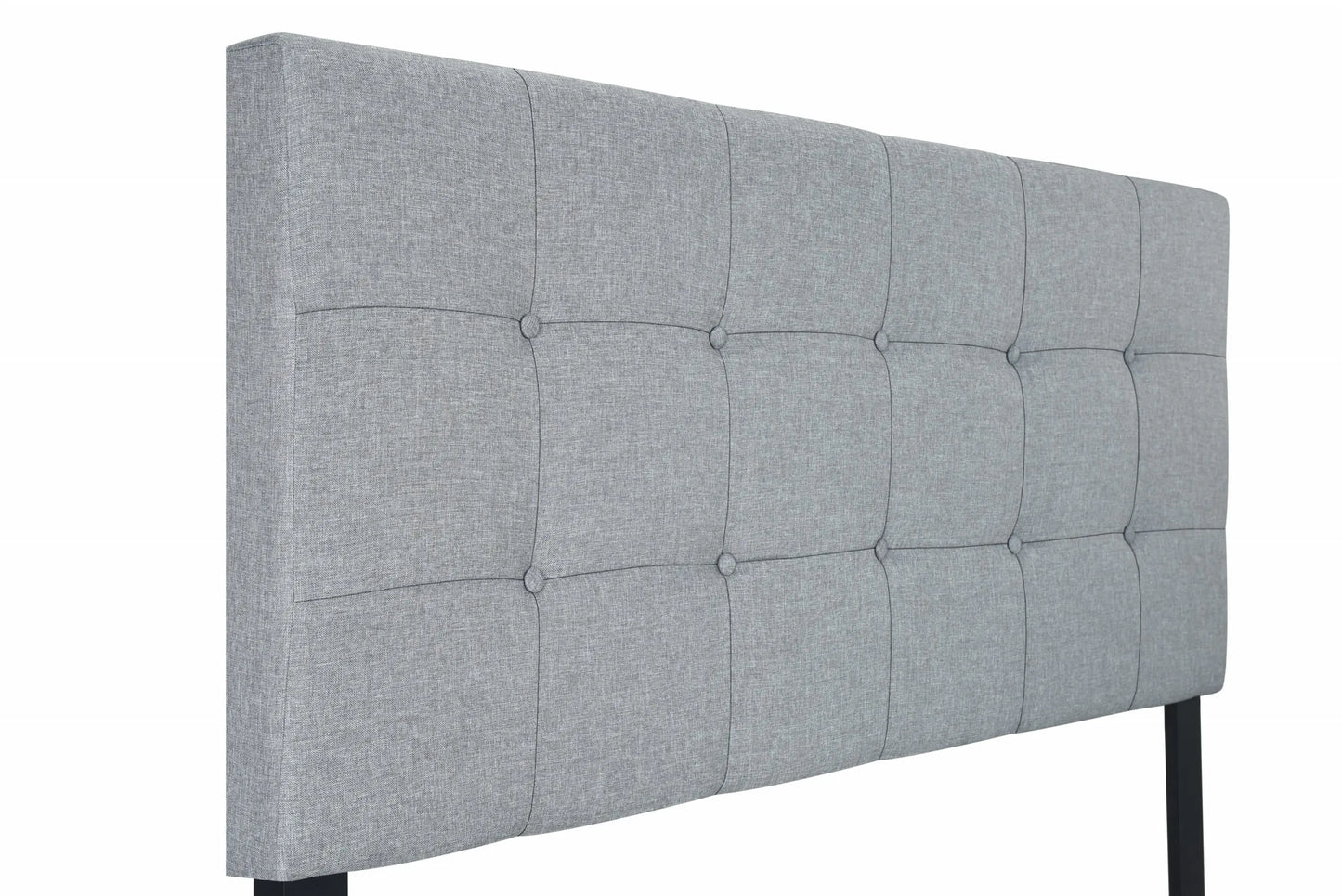 Florence Gray Queen Upholstered Bed Crown Mark