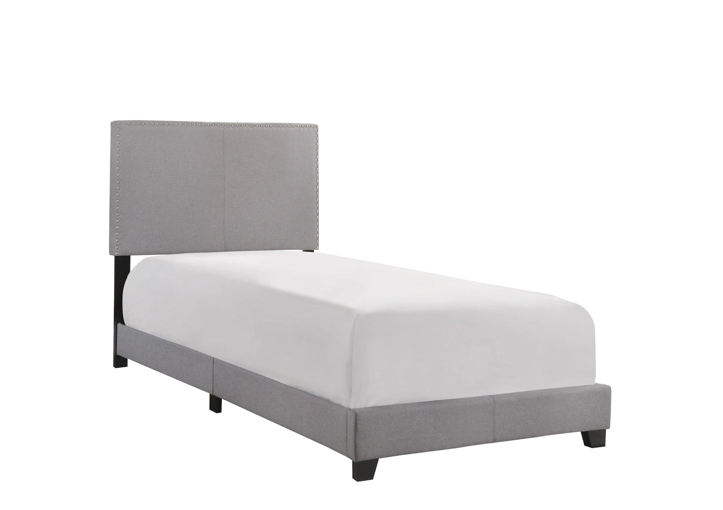 Erin Gray Twin Upholstered Bed Crown Mark