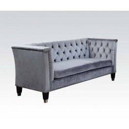 Acme Honor Loveseat in Blue-Gray Velvet 52786 ACME East