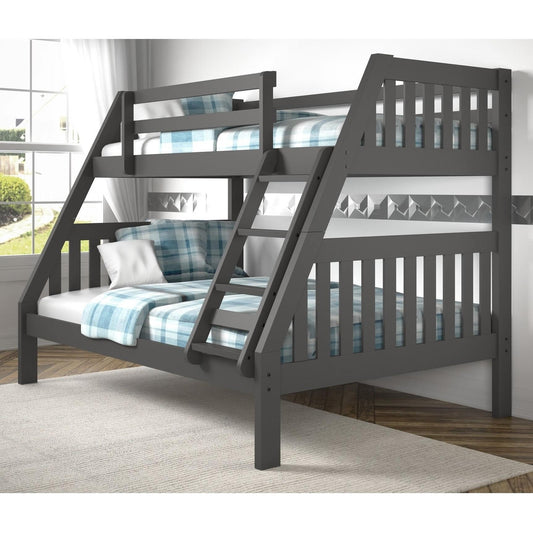 Donco Trading Company Kids Beds Bunk Bed 1018-3TFDG Donco Trading Company