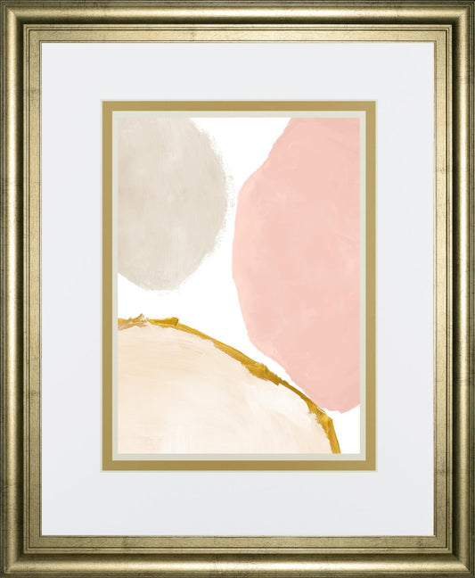 34x40 Blush All Year Round Abstract II By LanieLoreth - Pink Classy Art