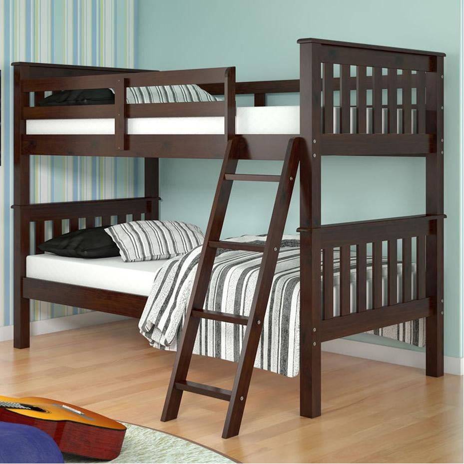 Donco Trading Company Kids Beds Bunk Bed 120-1-TCP Donco Trading Company