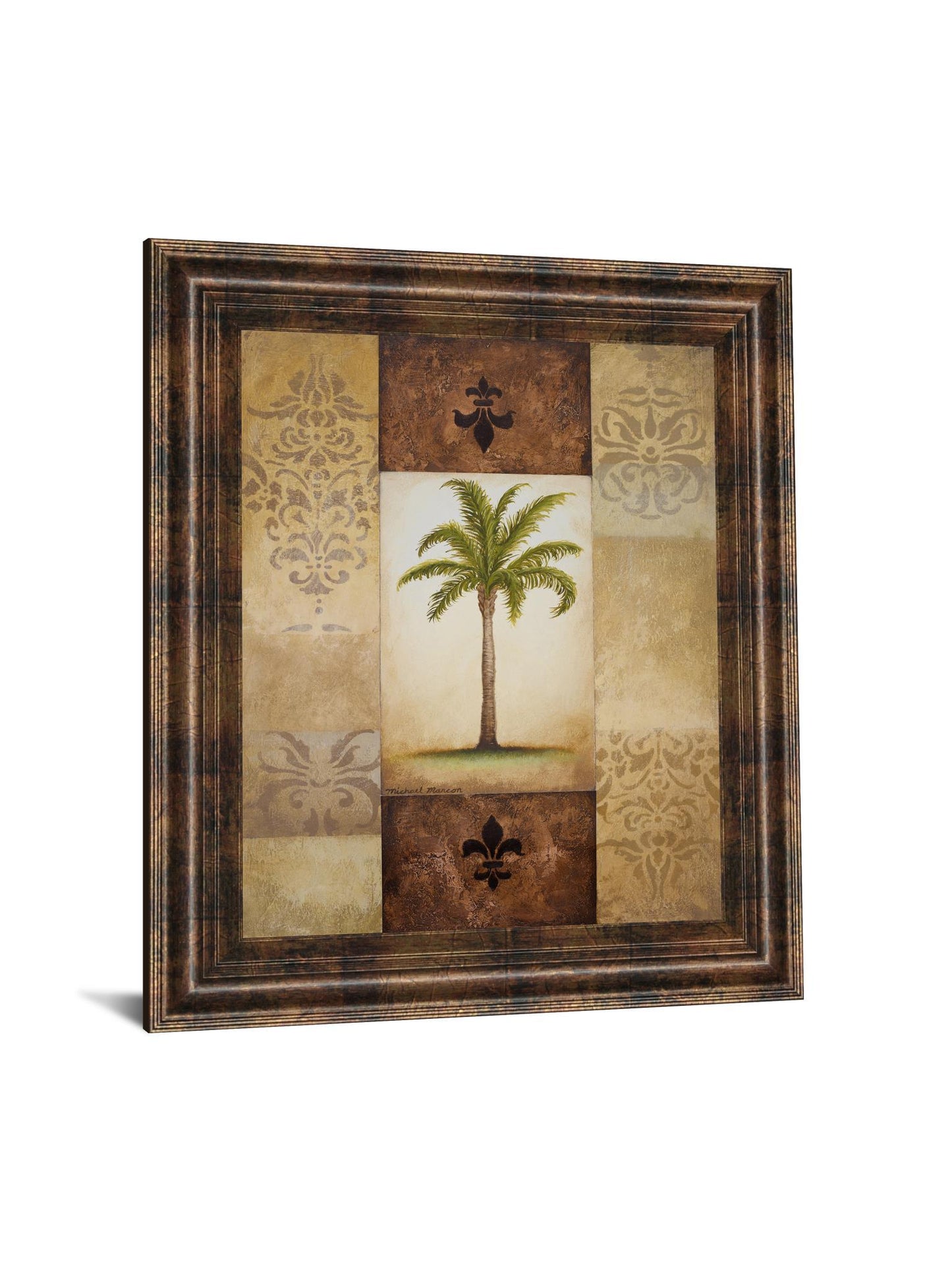 Fantasy Palm I By Michael Marcon - Framed Print Wall Art - Green Classy Art