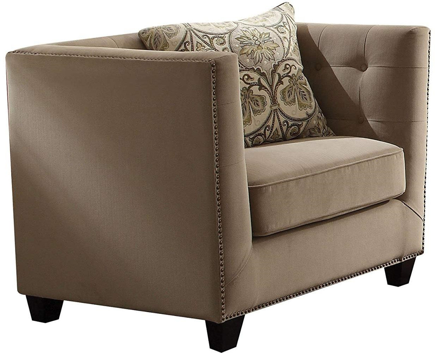 Acme Furniture Juliana Chair in Beige 53587 ACME East