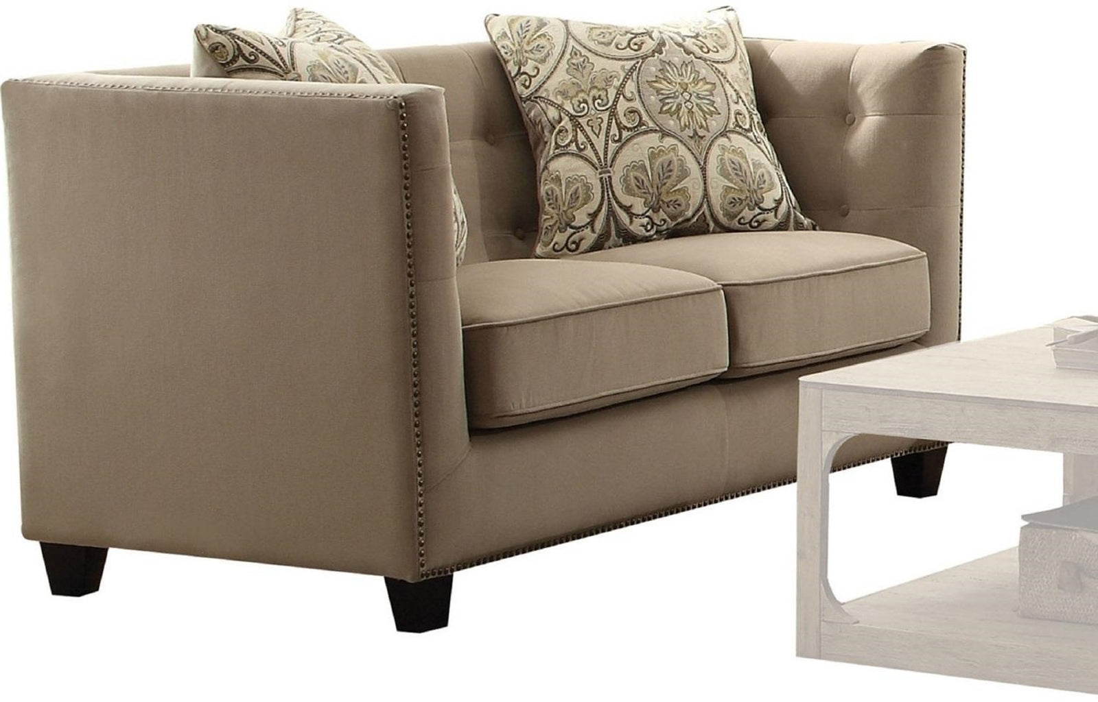 Acme Furniture Juliana Loveseat in Beige 53586 ACME East