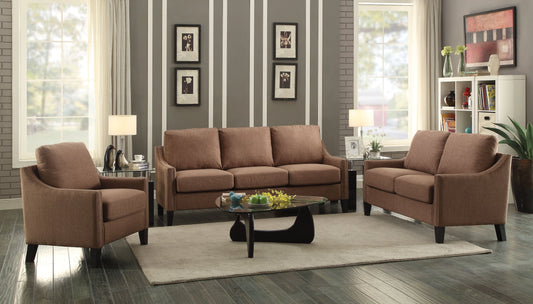 Zapata Brown Linen Sofa ACME East