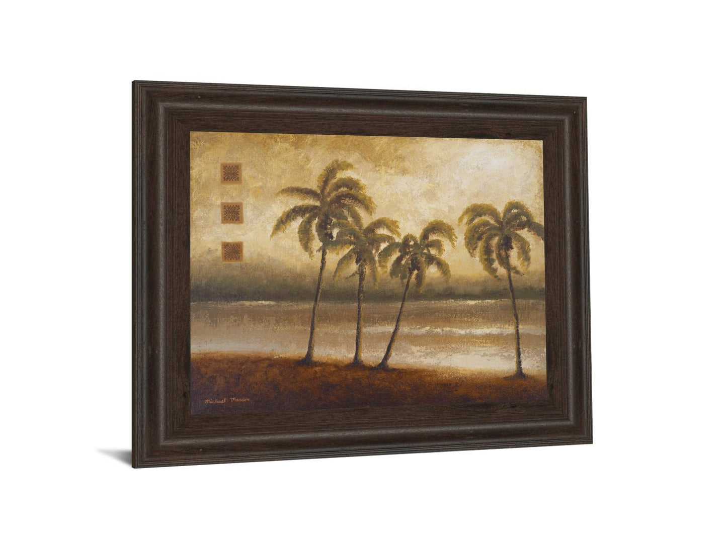 Tropical Escape I By Michael Marcon - Framed Print Wall Art - Green Classy Art