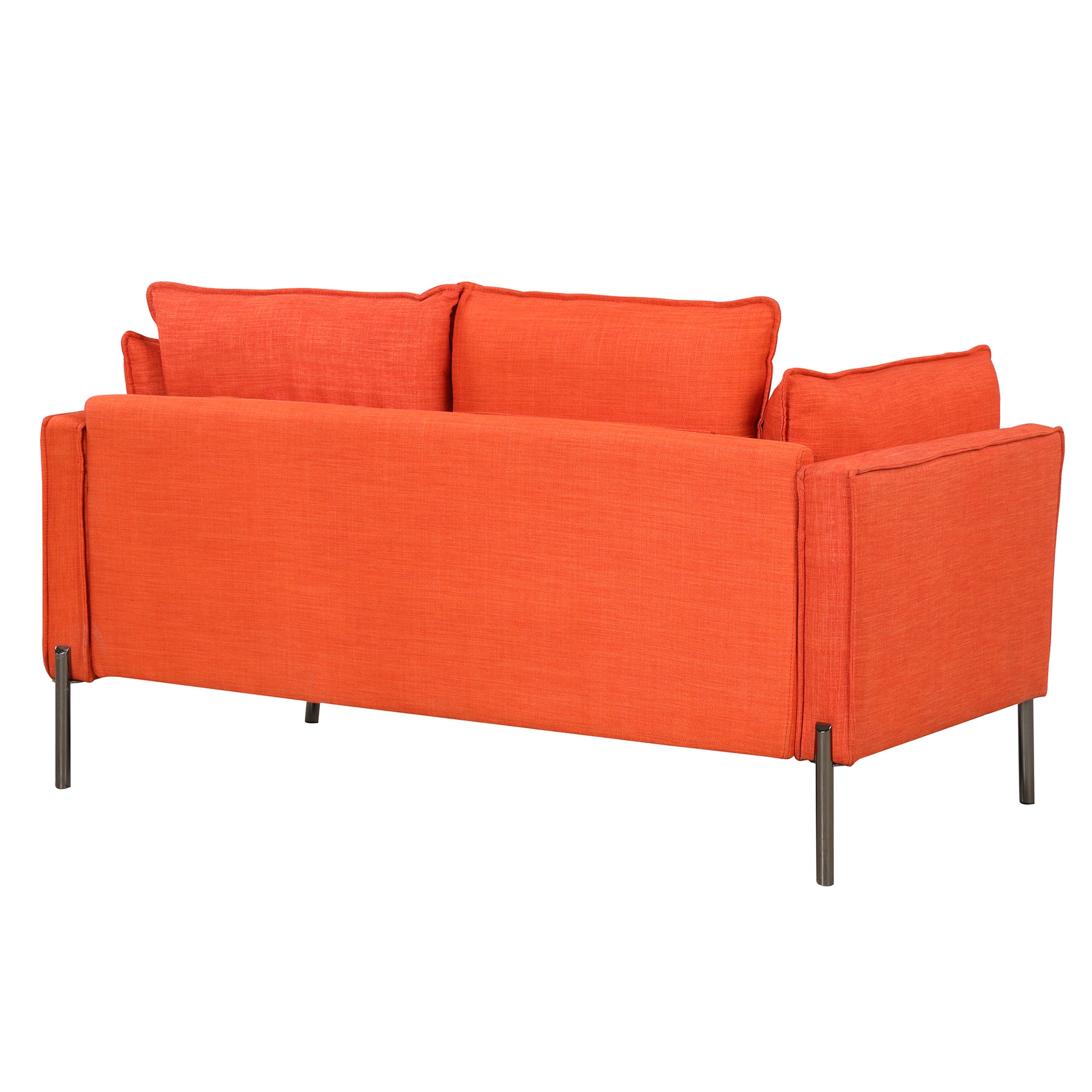 56" Modern Style Sofa Linen Fabric Loveseat Small Love Seats Couch for Small Spaces,Living Room,Apartment House to Home Furnishings LLC