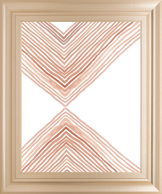 22x26 Pink Apogee I By Emma Scarvey - Beige Classy Art