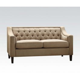 Acme Suzanne Loveseat in Beige Fabric 54011 ACME East