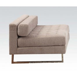 Acme Sampson Armless Chair in Beige Fabric 54183 ACME East