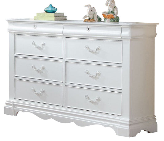 ACME Estrella Youth Dresser in White 30245 ACME East