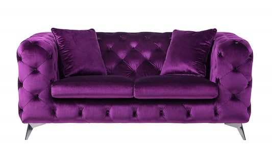 Acme Furniture Atronia Loveseat in Purple 54906 ACME East