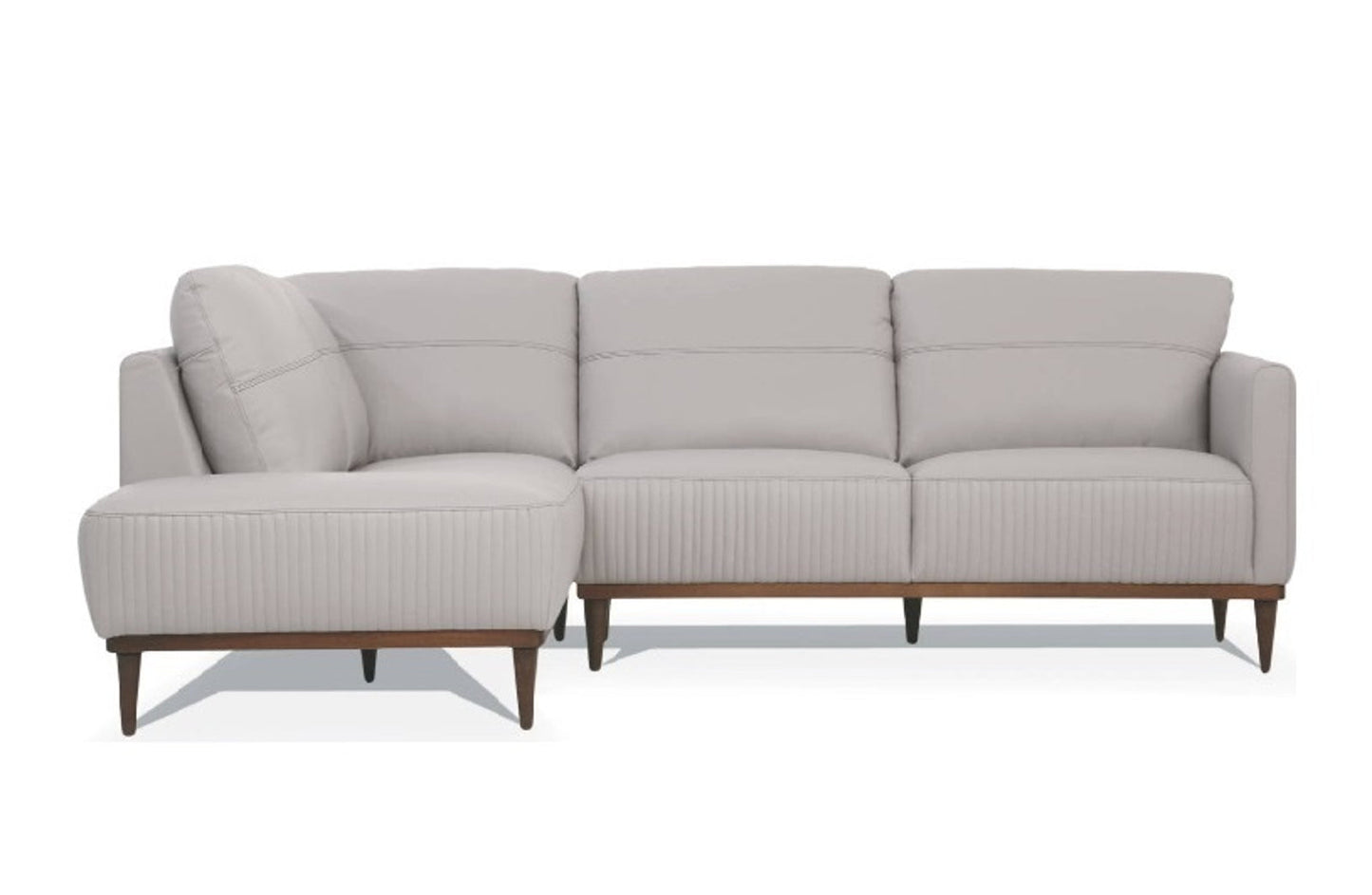 Acme Tampa Sectional Sofa in Pearl Gray 54990 ACME East