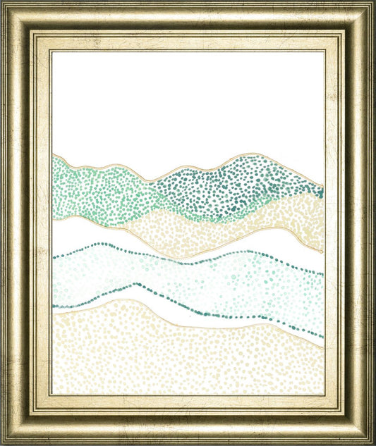 22x26 Terra Dots II By Vanna Lam - Green Classy Art