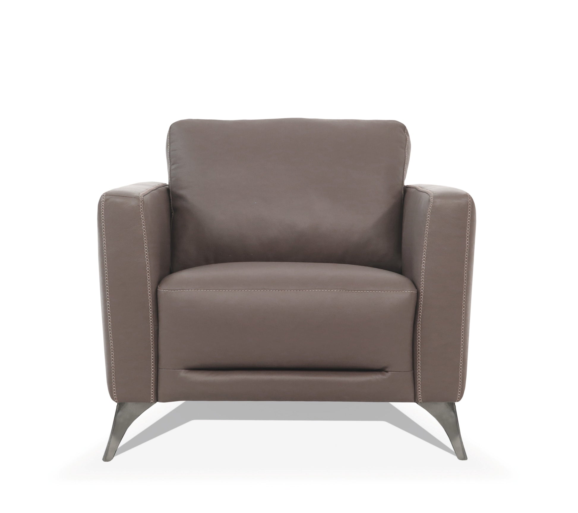 Malaga Taupe Leather Chair ACME East