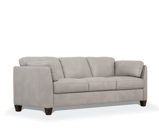 Matias Dusty White Leather Sofa ACME East