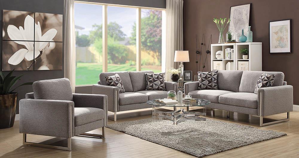 Stellan Contemporary Grey Two-Piece Living Room Set Coaster Z2 Premium