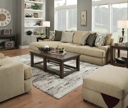 Vassenia 2-Tone Latte Chenille Modular - RF Sofa ACME East