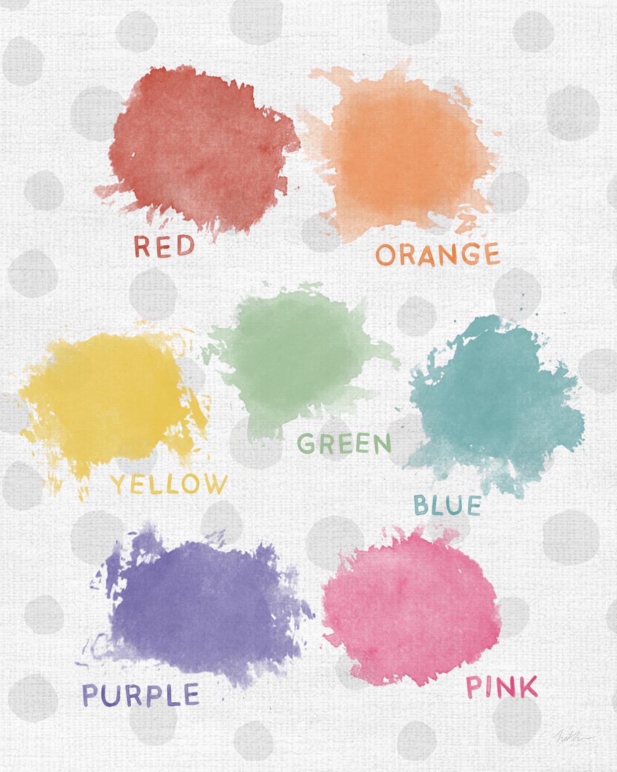 Framed - Watercolor Colors By Natalie Carpentieri - Pearl Silver Classy Art