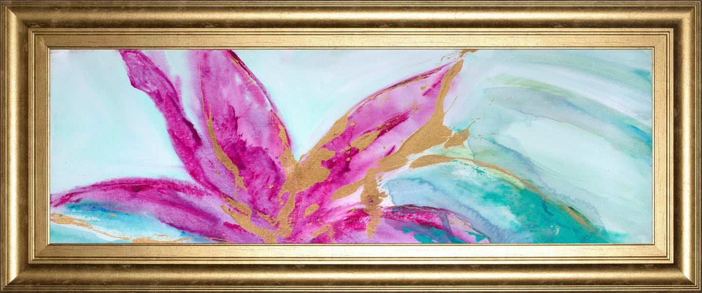 18x42 Magenta Colores I By Suzanne Wilkins - Purple Classy Art