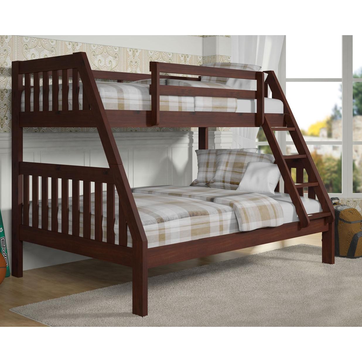 Donco Trading Company Kids Beds Bunk Bed 1018-3CP Donco Trading Company