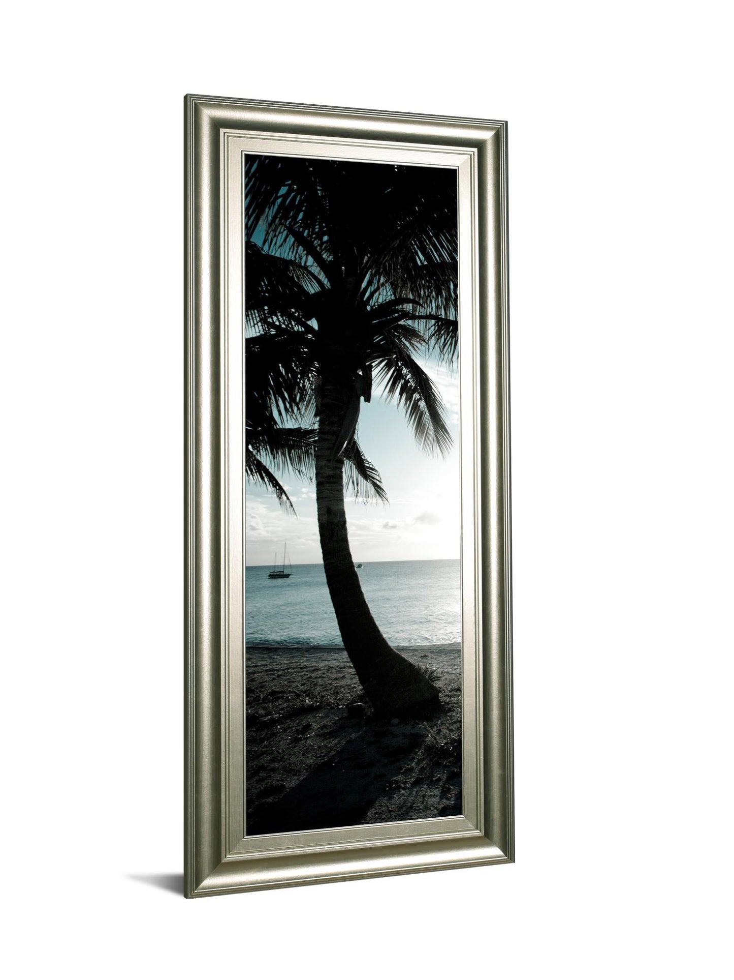 Cool Bimini Palms Il By Susan Bryant - Framed Print Wall Art - Black Classy Art