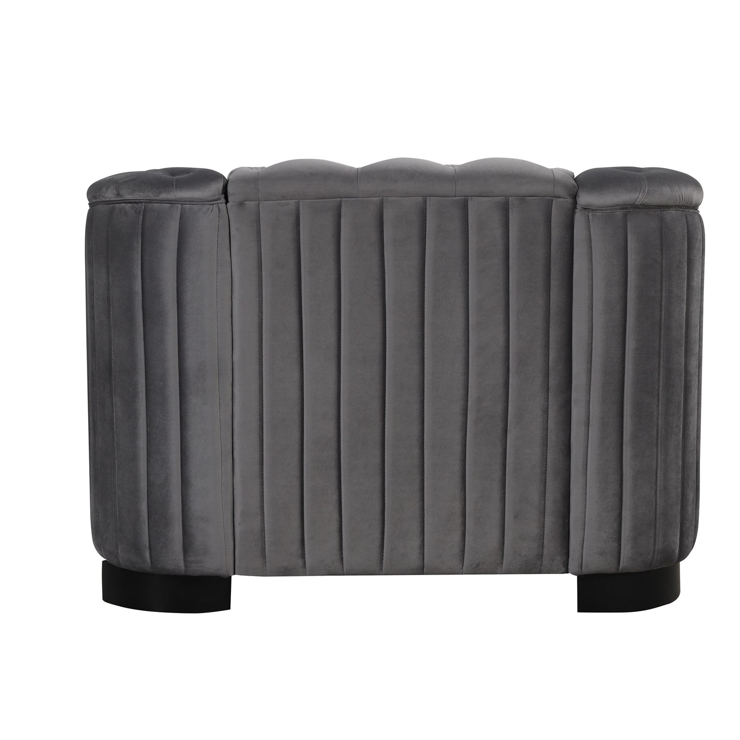 41.5" Velvet Tufted Upholstered Accent Sofa,Modern Single Sofa Chair with Thick Removable Seat Cushion,Modern Single Couch for Living Room,Bedroom,or Small Space,Gray House to Home Furnishings LLC