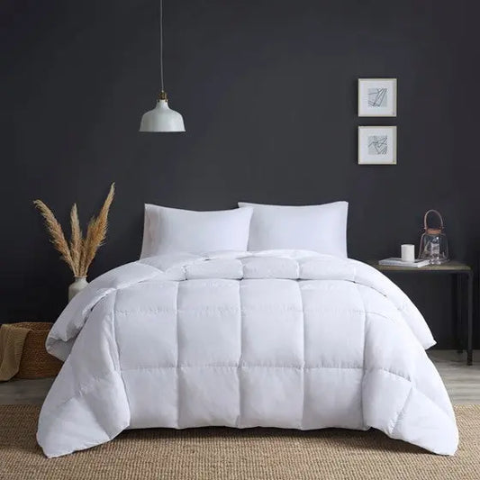 Goose Feather and Down Oversize Comforter White Full/Queen Olliix.com