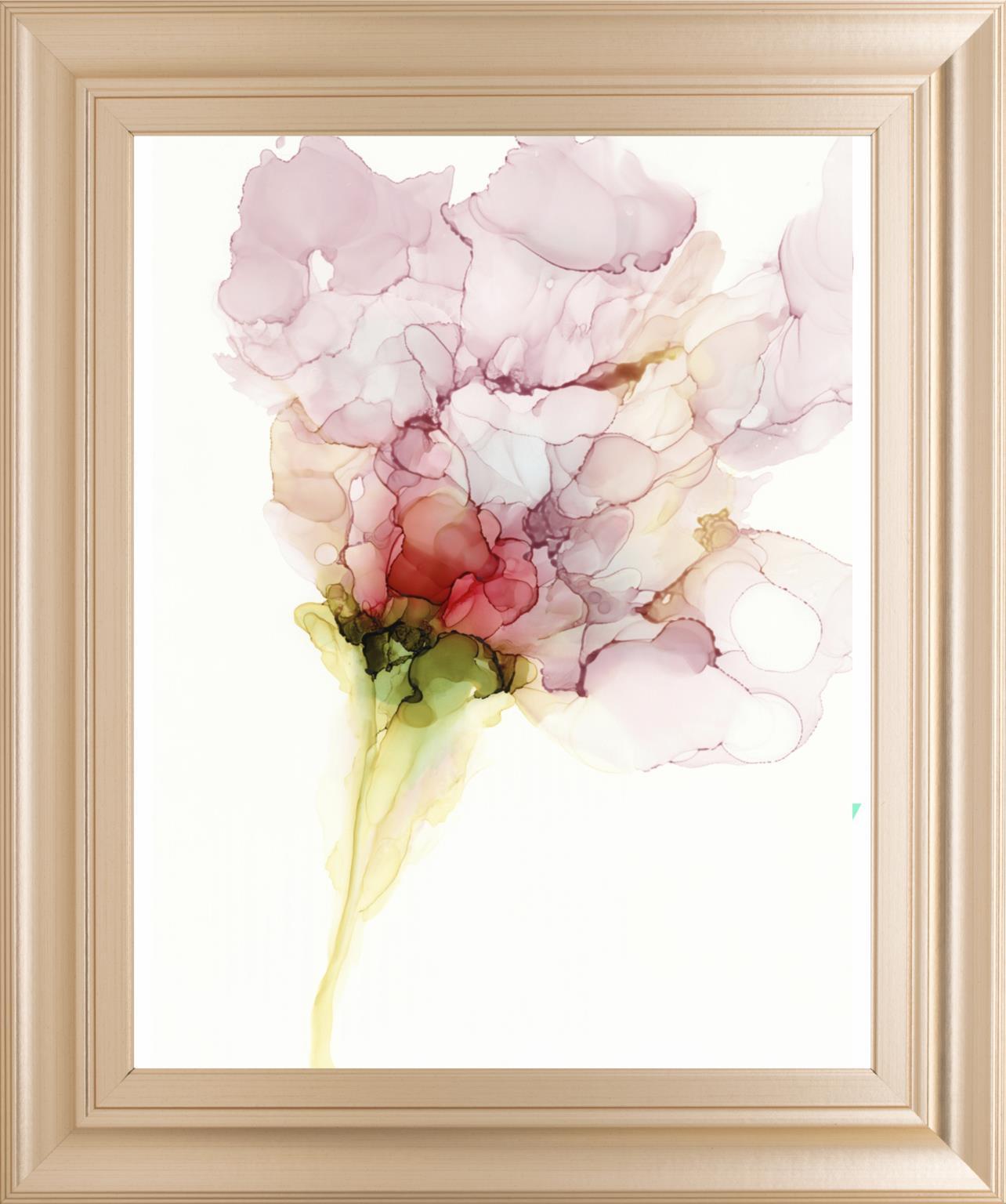 22x26 Flower Passion I By Jennifer Goldberger - Pink Classy Art