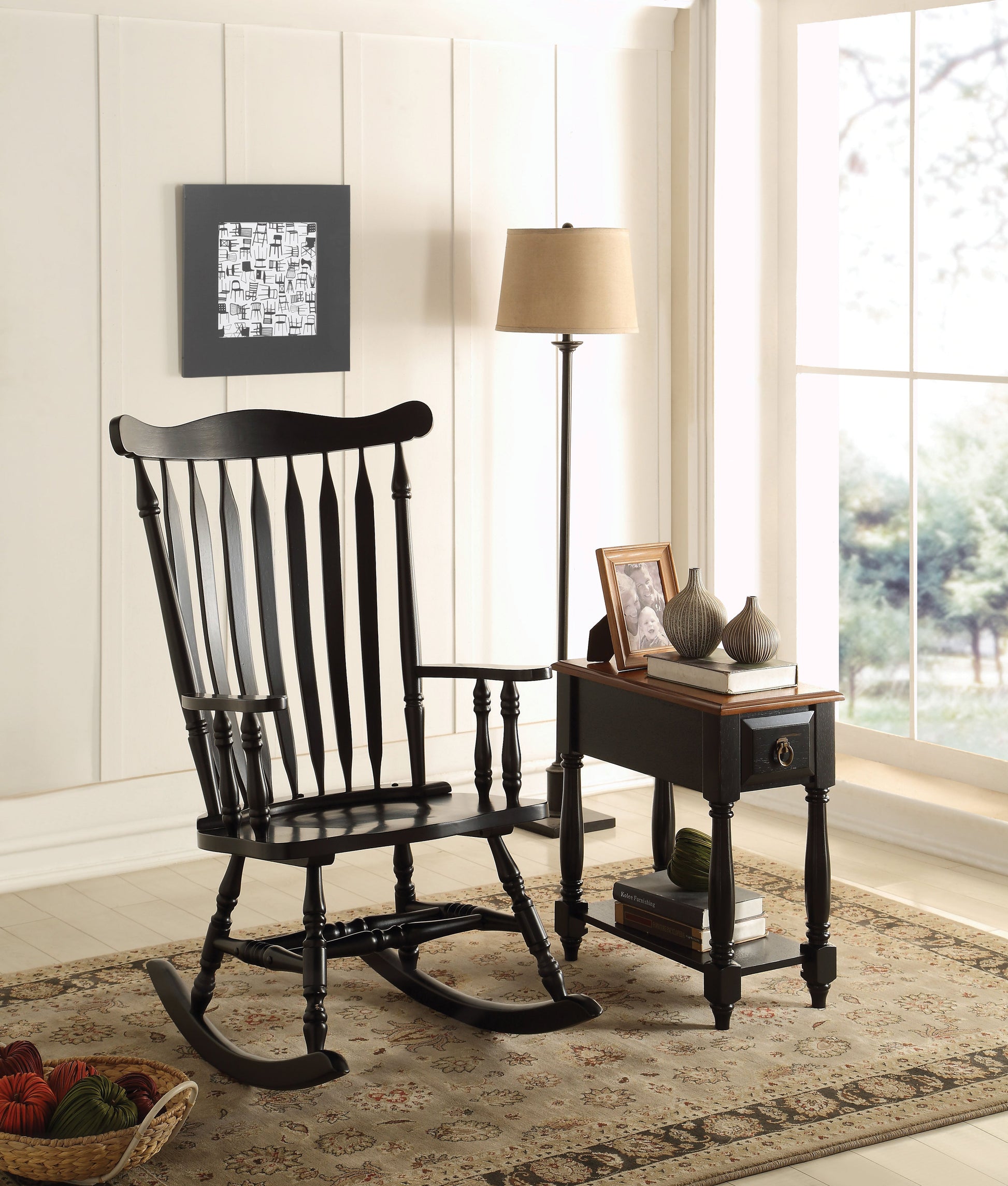 Kloris Black Rocking Chair ACME East