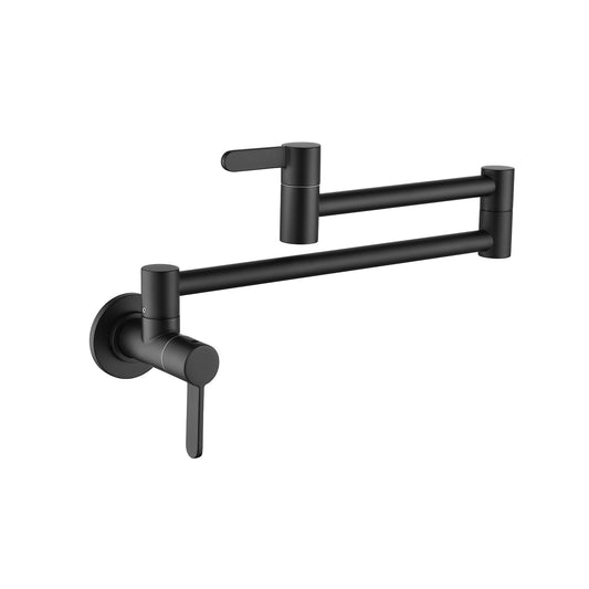 Wall Mount Folding Kitchen Pot Filler Faucet House to Home Furnishings LLC