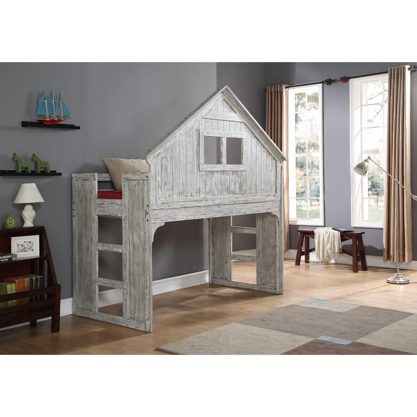 Donco Trading Company Kids Beds Loft Bed 007D Donco Trading Company