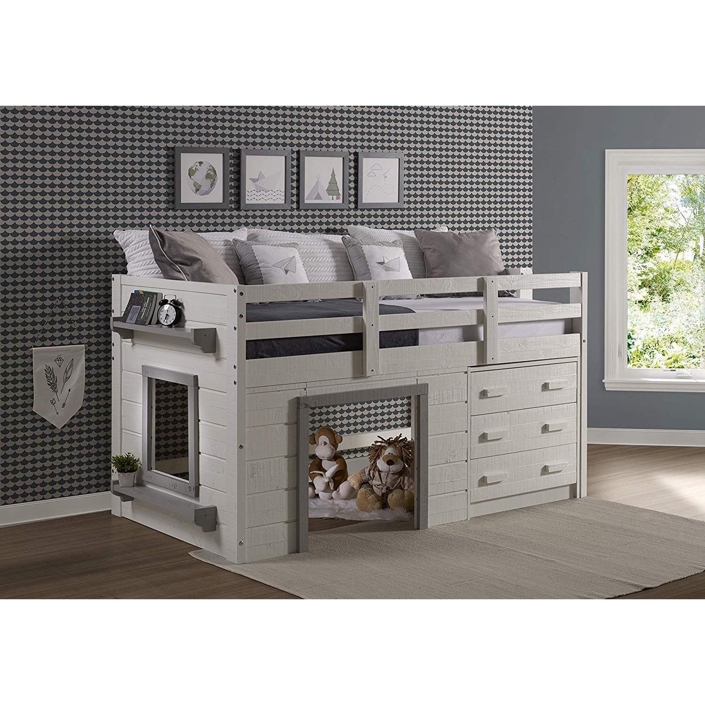 Donco Trading Company Kids Beds Loft Bed 1830-TLWG Donco Trading Company