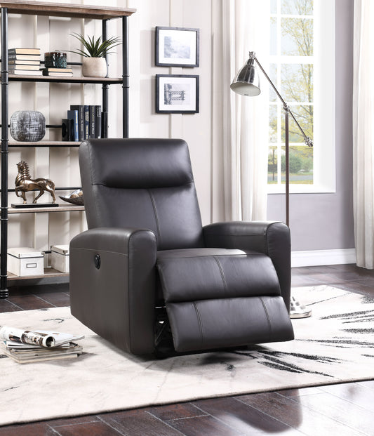 Blane Brown Top Grain Leather Match Recliner (Power Motion) ACME East