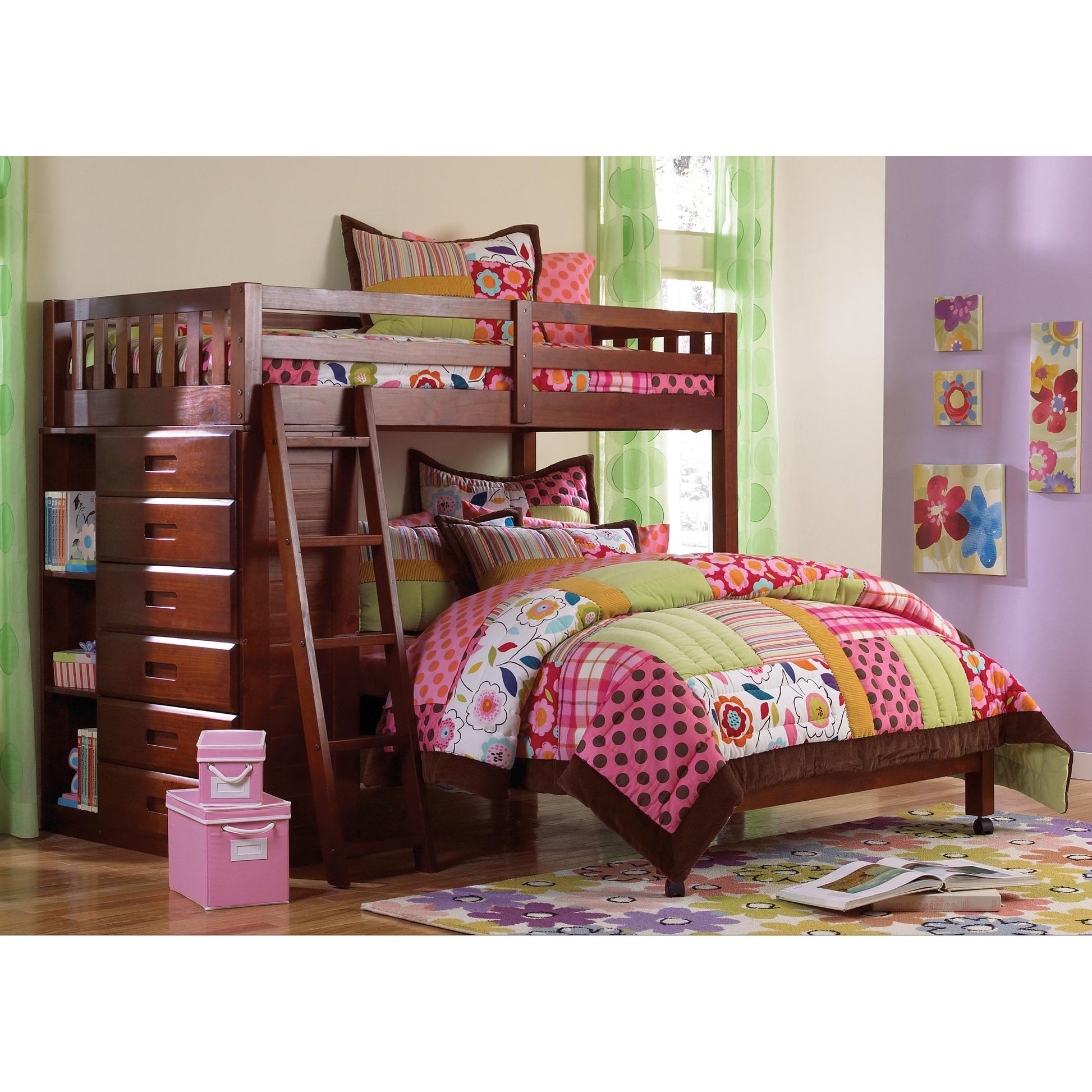 Donco Trading Company Kids Beds Loft Bed 2805-TFM Donco Trading Company