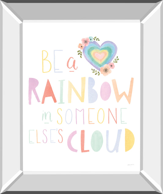 Lets Chase Rainbows II By Jenaya Jackson - Mirror Framed Print Wall Art - White Classy Art