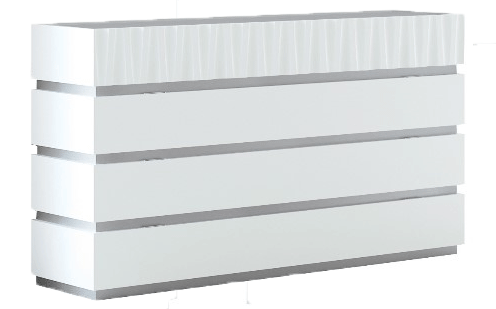 ESF Furniture - Marina Single Dresser in White - MARINADRESSERWHITE ESF Furniture