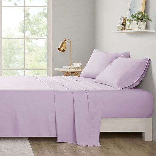 All Season Soft Touch Sheet Set Lavender Twin XL Olliix.com