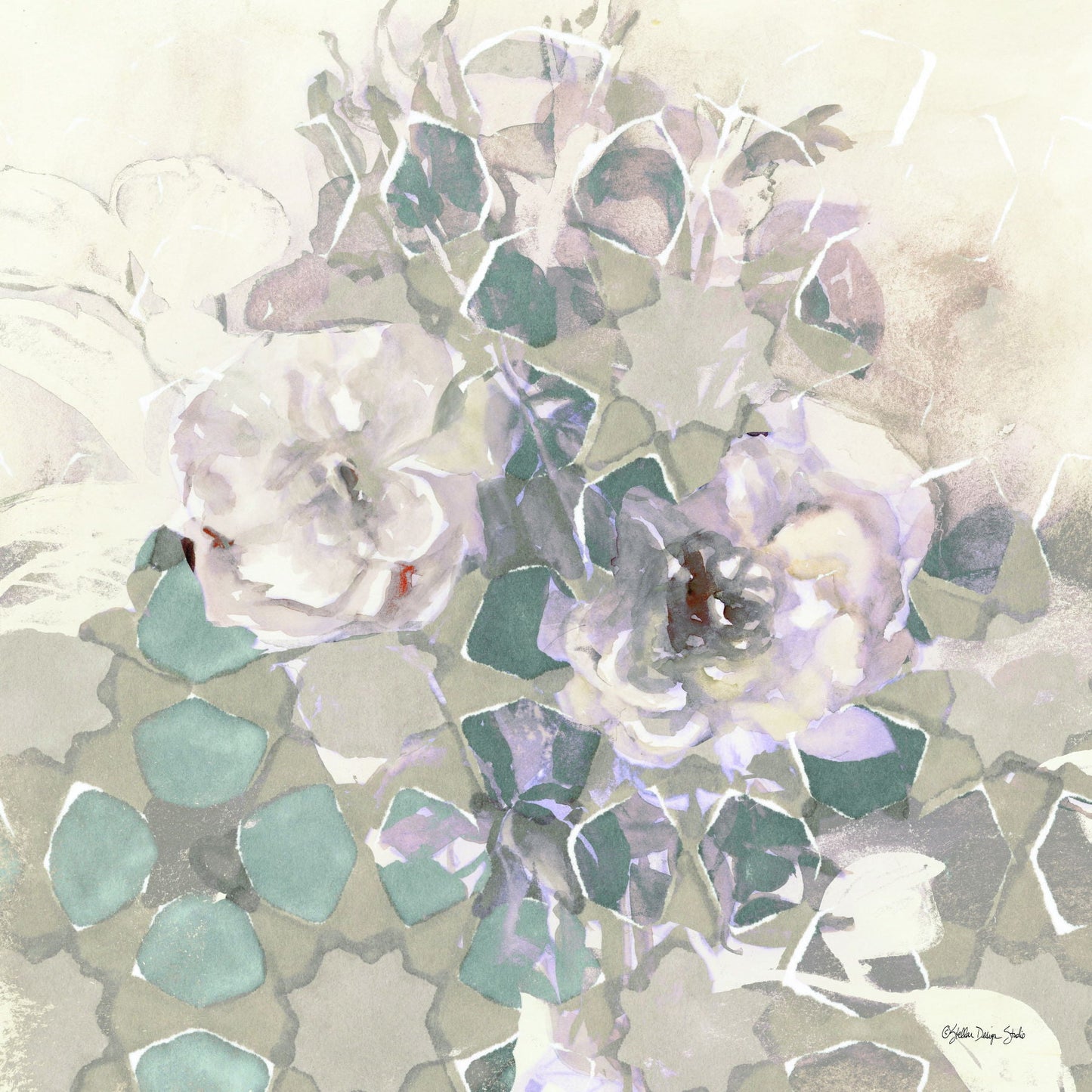 Transitional Blooms 2 By Stellar Design Studio - Beige Classy Art