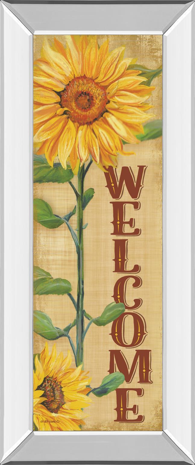 Welcome Sunflower By Ed Wargo - Yellow Classy Art