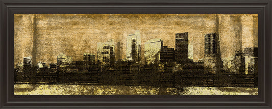 Defined City I By Sd Graphic Studio - Framed Print Wall Art - Black Classy Art