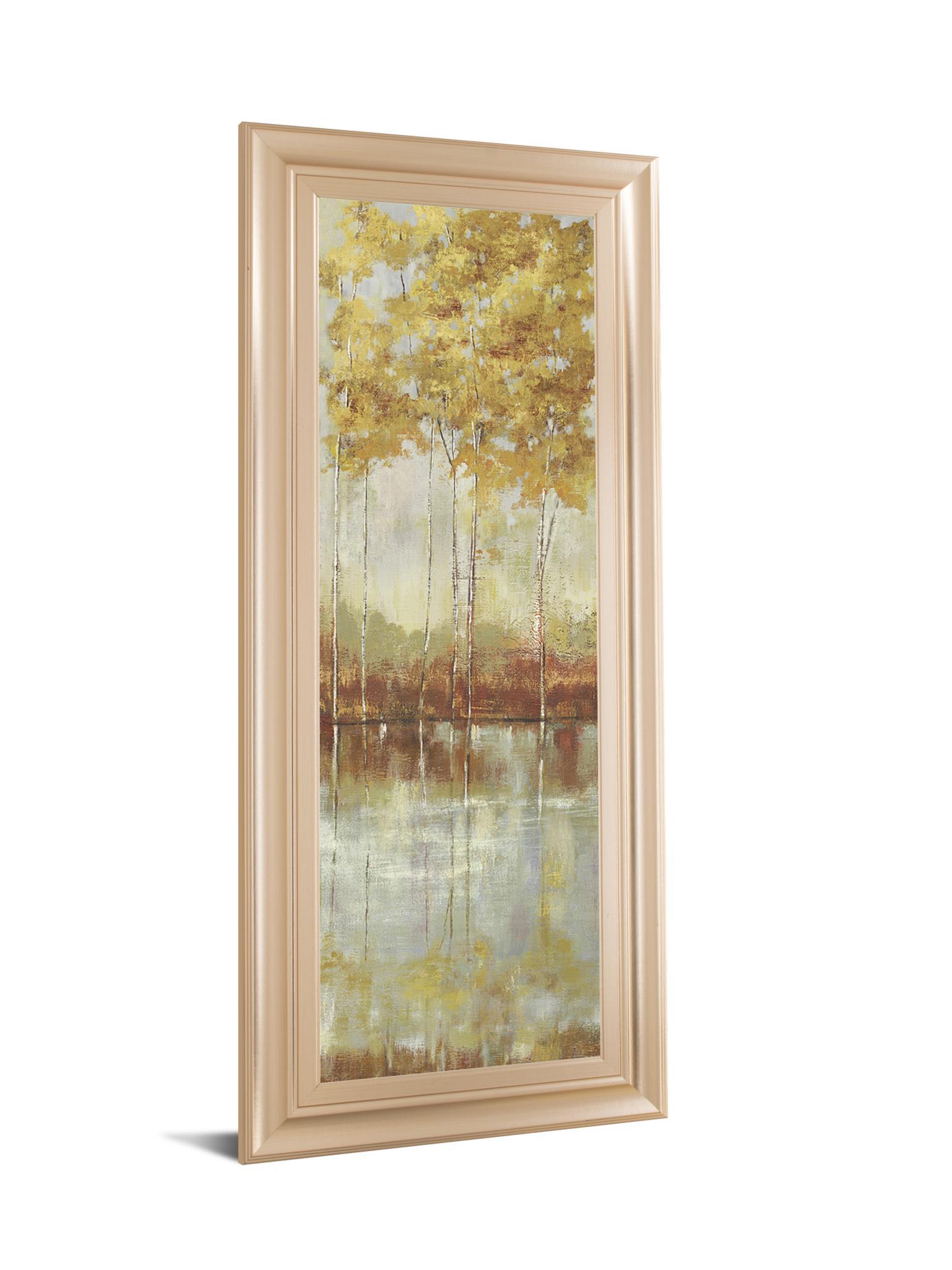 Reflections I By Allison Pearce - Framed Print Wall Art - Yellow Classy Art