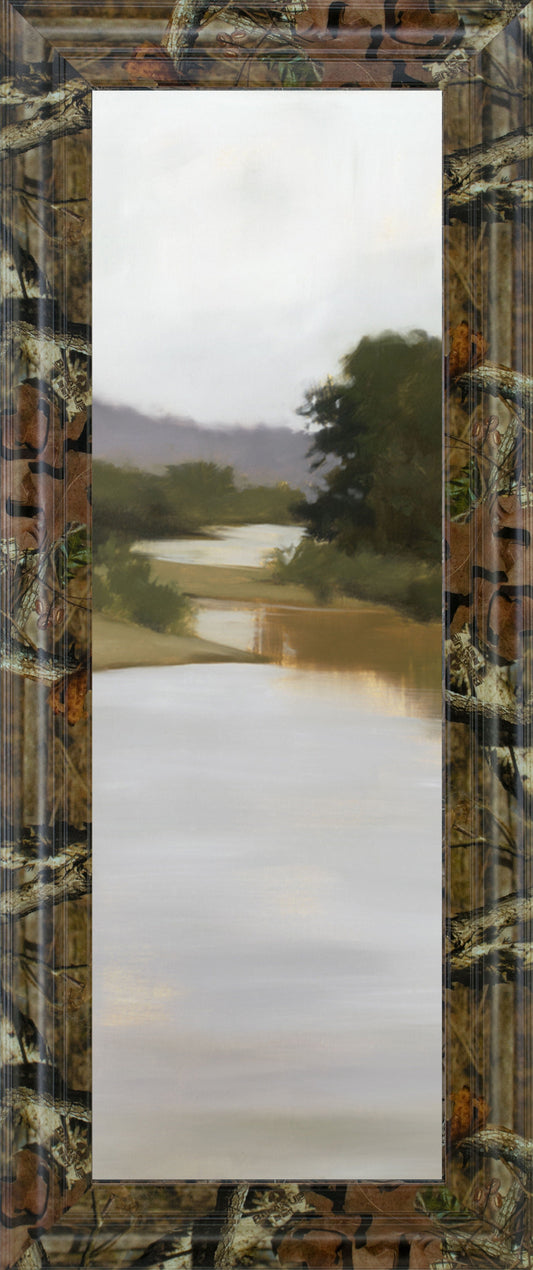 18x42 River Journey By Megan Lightell - Green Classy Art