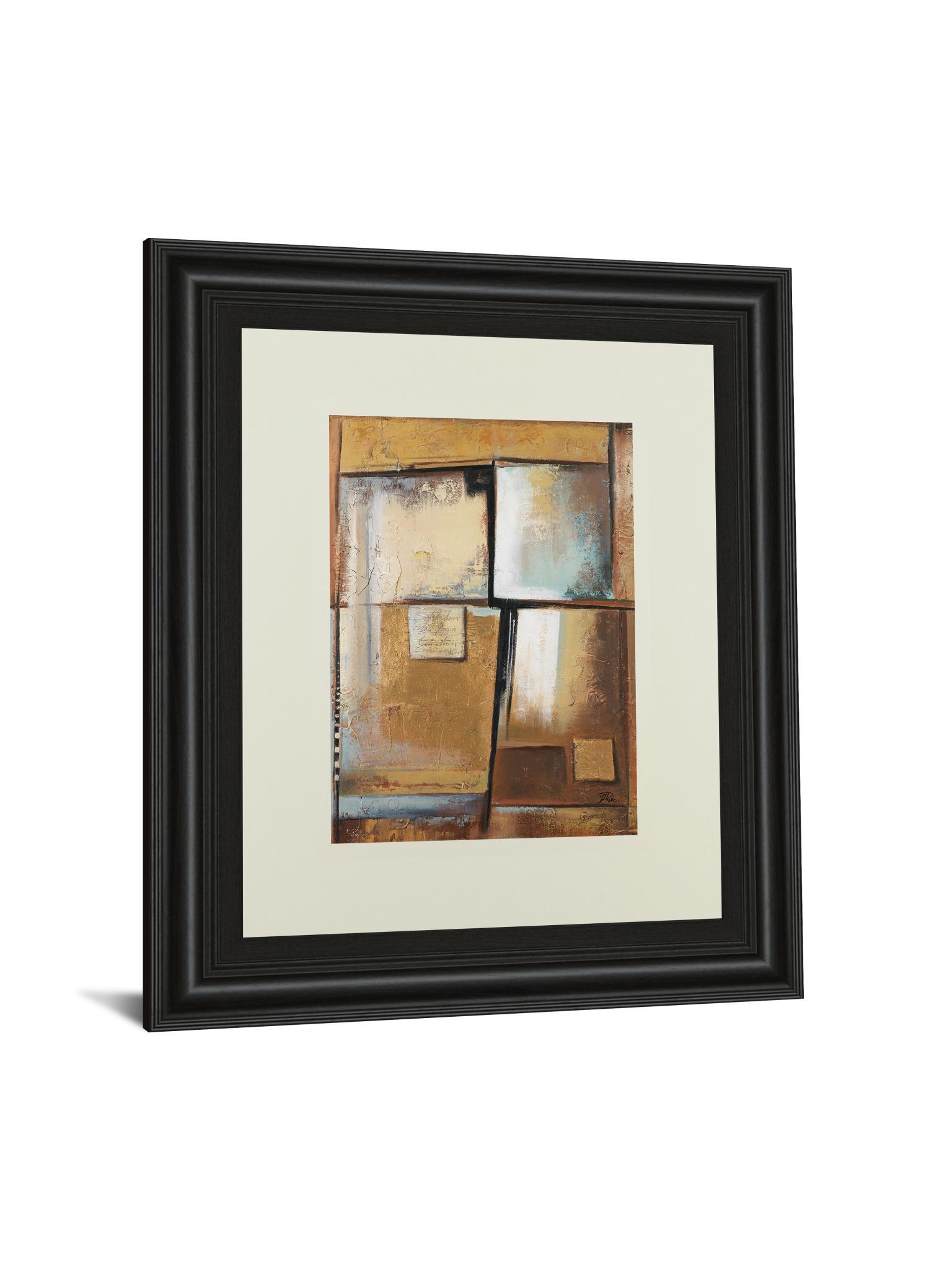 Abstract I By Patricia Pinto - Framed Print Wall Art - Dark Brown Classy Art