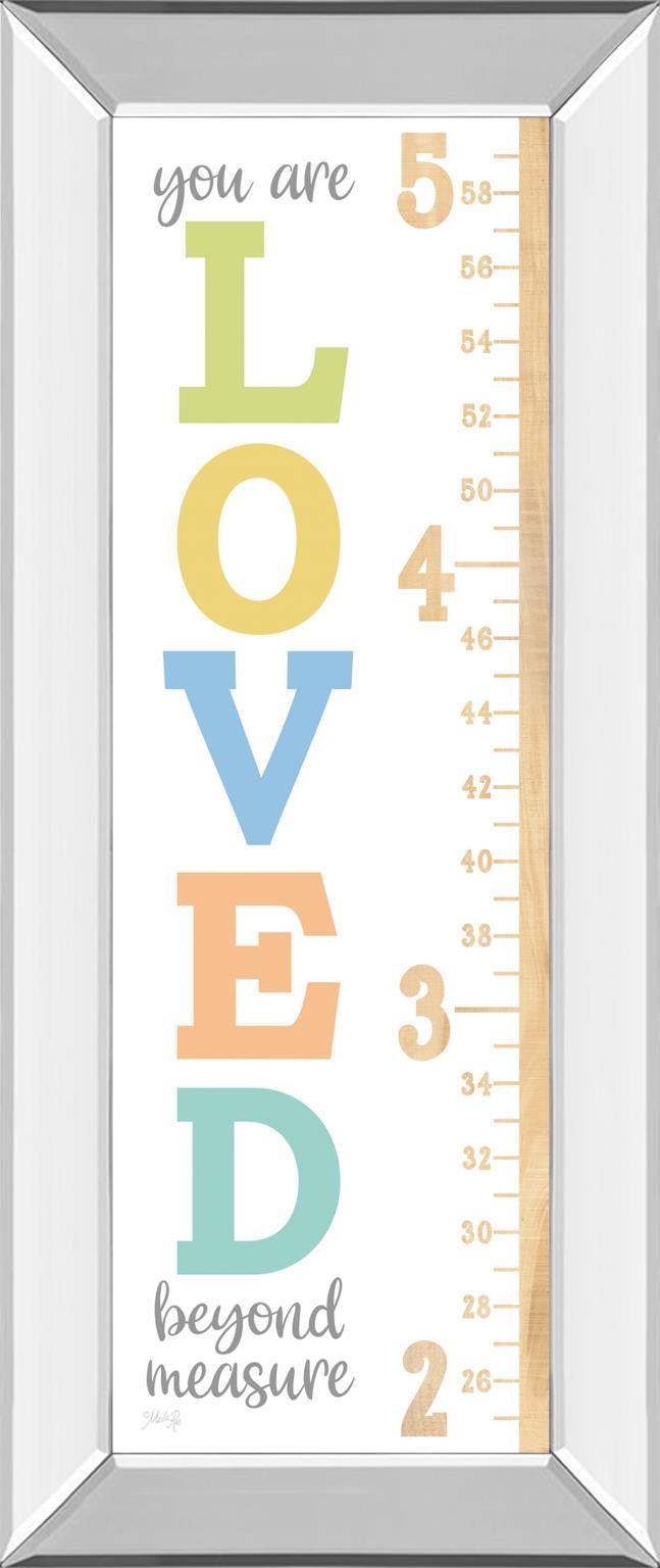 Loved Beyond Measture Growth Chart By Marla Rae - White Classy Art